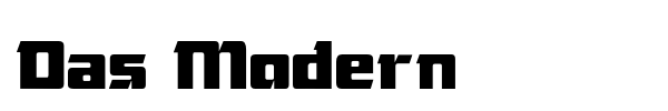 Das Modern font preview